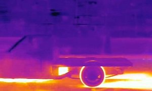 Incredible Infrared Footage of Burnout Shows Tires and Exhaust Glowing