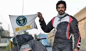 Indian Rider Sets New Guinness Record for the Longest Motorcycle Trip in a Country