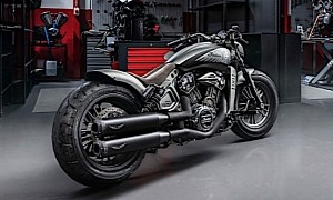 Indian Scout Ice Hawk Looks Like a Fat Two-Wheeled Predator