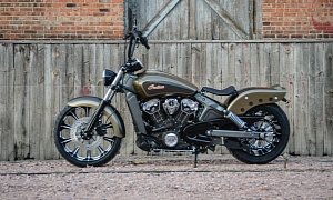Indian Scout Outrider Chopper Looks Sharp