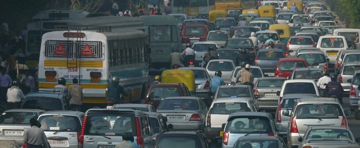 Traffic Jam in Delhi