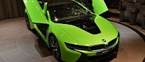 Individual BMW i8 Shows Up Dressed in Lime Green in Abu Dhabi’s Dealership