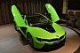Individual BMW i8 Shows Up Dressed in Lime Green in Abu Dhabi’s Dealership