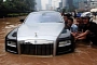 Indonesian Flood Messes Up a Rolls Royce