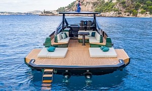 Induce Rubbernecking With Sick and Luxurious Carbon Fiber 43wallytender Day Boat