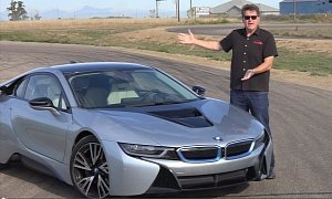 IndyCar Driver Tests the BMW i8 on the Track