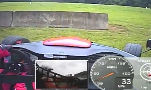 Inexperienced Driver Crashes Ariel Atom Racer