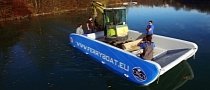 Inflatable Ferryboat Can Carry a Car and Save You Money