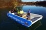 Inflatable Ferryboat Can Carry a Car and Save You Money