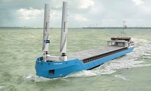 Ingenious Hybrid Cargo Ship With Modern Sailing Shows What It Means to Be Future-Proof