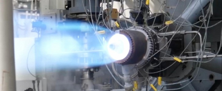 The world's first aerospike methalox engine was successfully tested at DLR