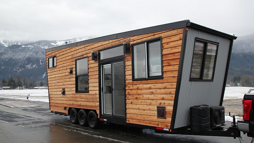 The Jawa tiny home combines sustainable principles with a luxurious layout