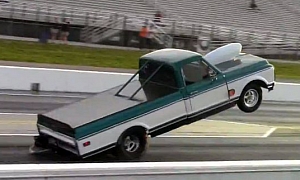 Insane 10.4-liter Chevy Pickup Does Wheel Stand