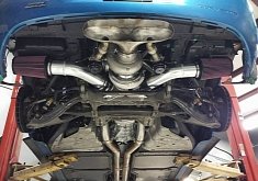 Insane Exhaust System Is Made From a Huge Turbo with Two Cone Air Filters