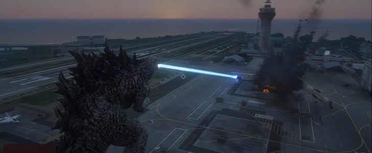 Godzilla GTA V mod