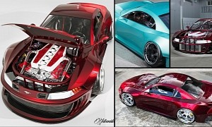 Insane New Edge Ford Mustang 6.0 V12 Depicted With Numerous Ferrari Secrets