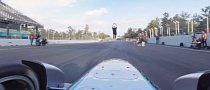 Insane Stuntman Jumps Over Speeding Formula E Car, Lives to Brag About It
