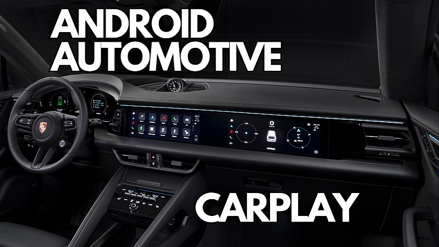 The 2024 Macan EV offers both AAOS and CarPlay