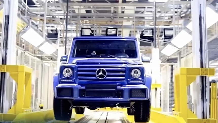 The Mercedes-Benz G-Class is manufactured at the Magna Steyr factory in Austria