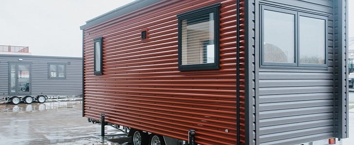 The Moving House is a tiny home on wheels, with a smart retractable bed.