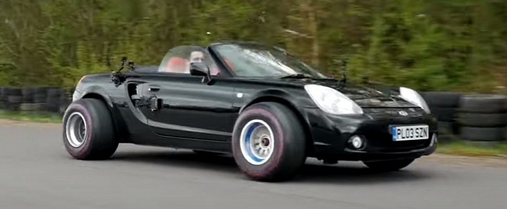Toyota MR2 with Formula 1 wheels and tires