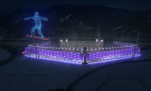 Intel's Drone Display at the PyeongChang Olympics, Pre-Recorded in December