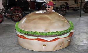 Inventor Builds Weird Cars Shaped as Food, Shoes and Toilets