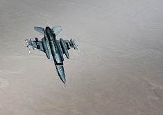 Inverted F-16 Fighting Falcon Shows Belly Full of Weapons