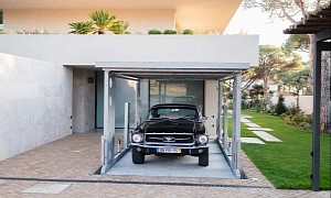 Invisible Car Lift Turns This Elegant Mansion Into a James Bond Lair