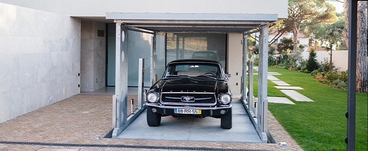 Invisible Car Lift Turns This Elegant Mansion Into a James Bond Lair