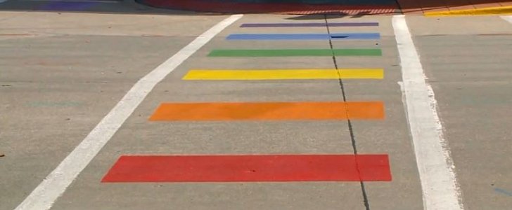 City of Ames, Iowa, has minority-inclusive, rainbow crosswalks