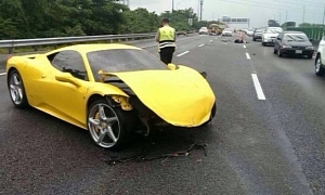 IPE Exhaust Owner Crashes Ferrari 458 While Street Racing