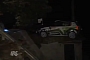 IRC Skoda Fabia Rally Car Crashes on Top of House