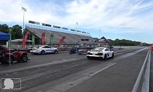 Iridescent Ford Mustang Shelby GT350 Races BMW and Two Audis, It's Hammer Time!
