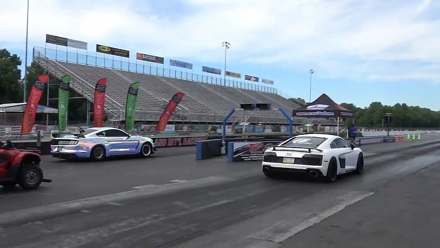 Ford Mustang Shelby GT350 vs M240i, TT RS, R8 on ImportRace