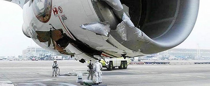 Iron Maiden's 747 damaged