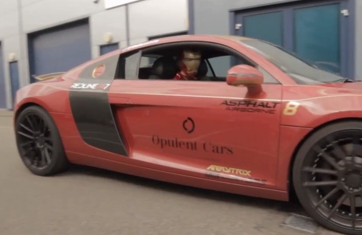 Iron Man in Audi R8