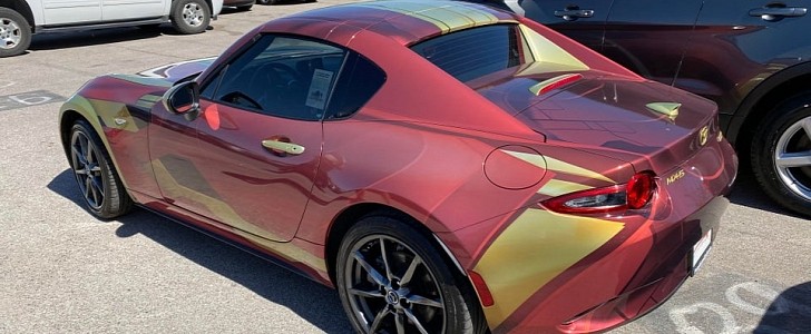 Iron Man wrap on a 2018 Mazda MX-5 Miata RF