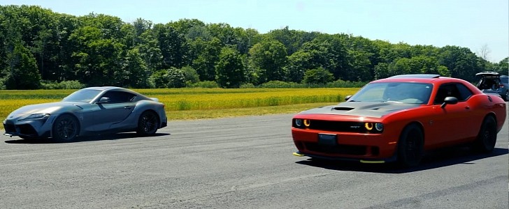Dodge Challenger SRT Hellcat vs. Toyota GR Supra