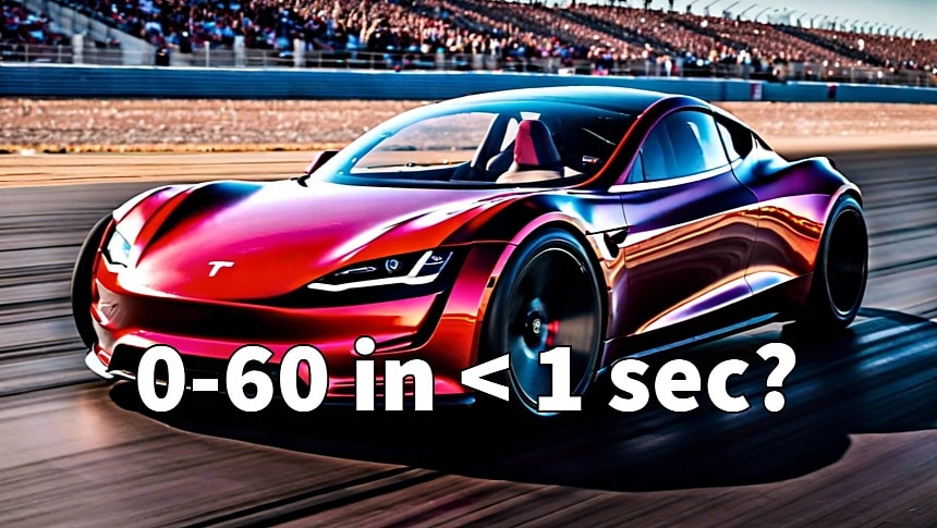 Tesla Roadster promises 0-60 in under 1 second