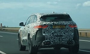 Is the Jaguar F-Pace SVR Testing a BMW V8 in Germany?
