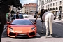 Is This Cop Fining a Lamborghini Driver while on a Horse?