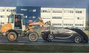 Is This Crashed Bugatti Chiron a Test Car?