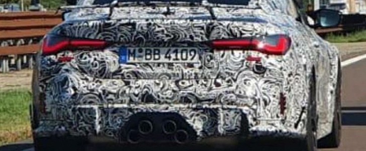BMW M4 CSL spied