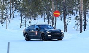 Is This the Porsche Mission E Prototype Testing at the Arctic Circle?