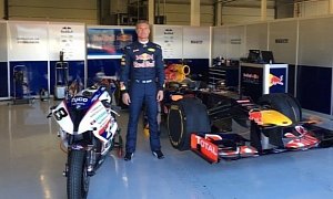 Isle of Man TT Legend Guy Martin Races F1 Star David Coulthard