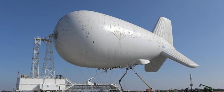 Israel Ministry of Defense announced that the giant missile-detecting balloon is currently being tested.