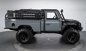 Isuzu-Powered Land Rover Defender 110 Is All Exoskeleton, Geared Up for Anything