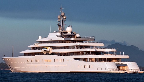 Eclipse was delivered in 2010 by Blohm+Voss, is one of the most secretive megayachts in the world