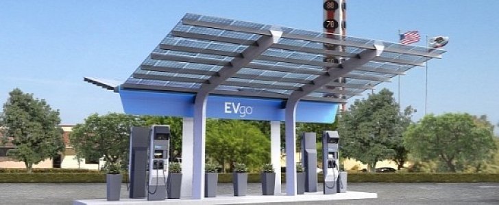 EVgo high output charging station